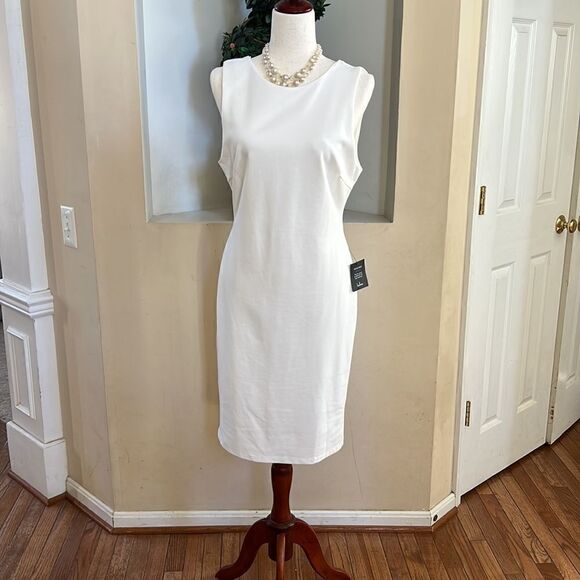 Lulu’s NEW w tags Womens size XL cream off white midi sleeveless dress - Picture 12 of 16